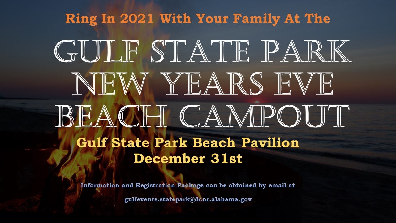 NYE Beach Campout 2020 Flyer