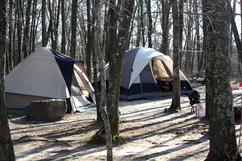 Primitive camping outlet sites near me