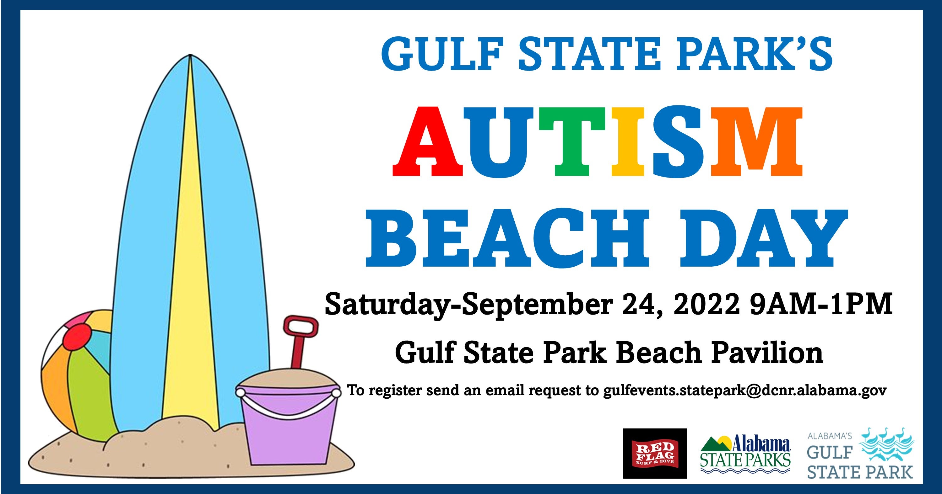 Autism Beach Day Flyer