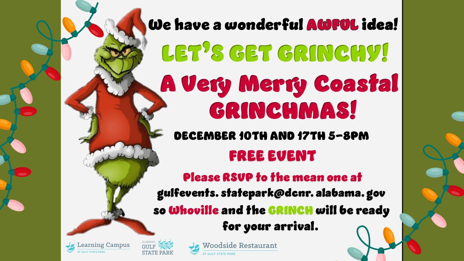 A Very Merry Coastal Grinchmas | Alapark