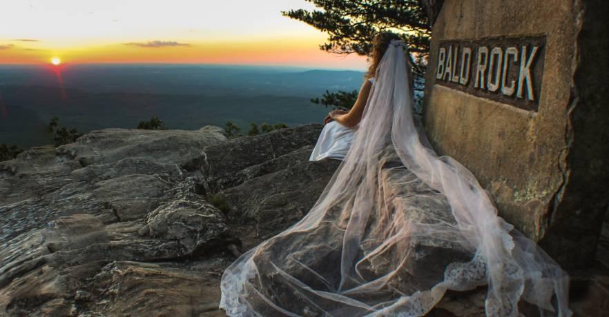 Cheaha Bride at Bald Rock