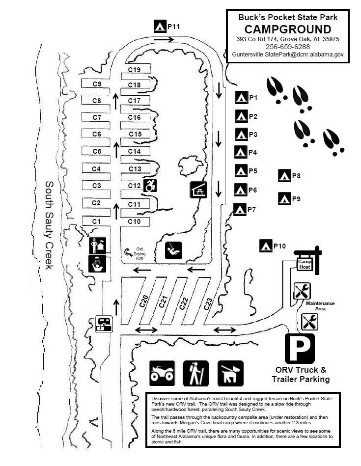 Abol Campground Map