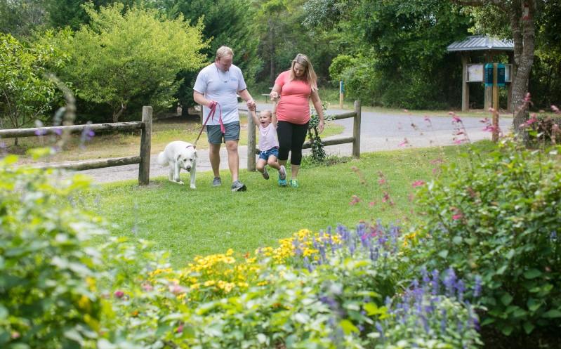 Family Enjoys the Backcountry Trails at Gulf State Park